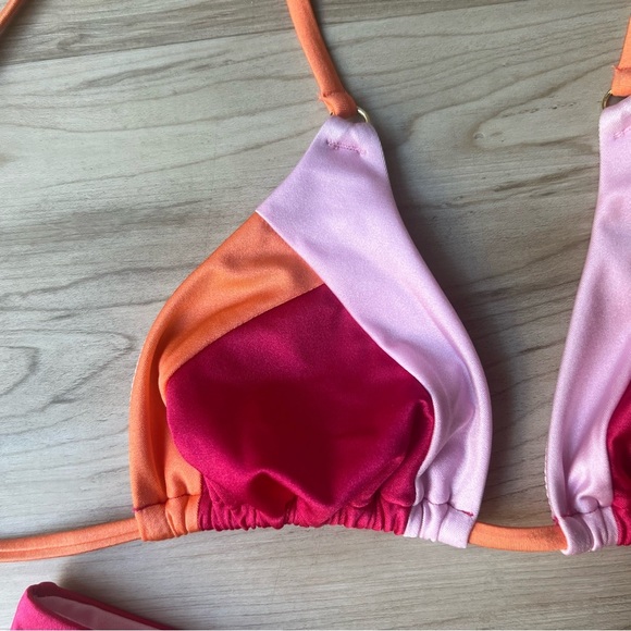 Beach Bunny Summer Haus Vibrant Colorblock Bikini - Picture 3 of 11